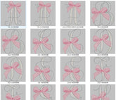 Elegant Ribbon Monogram Embroidery Alphabet Set - A to Z - FineryEmbroidery